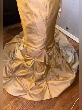 Elegant Gold Gown